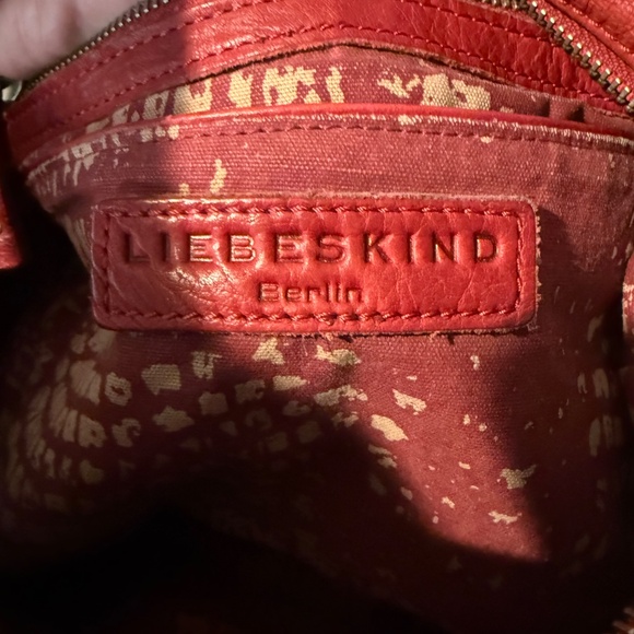 Liebeskind Burnt Orange Leather Crossbody Handbag - Picture 7 of 10